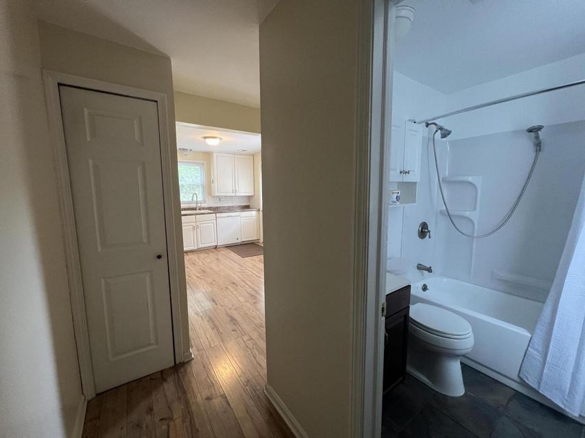 Hallway toward the full bath